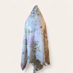 Rectangular Spring Floral And Butterfly Tablecloth